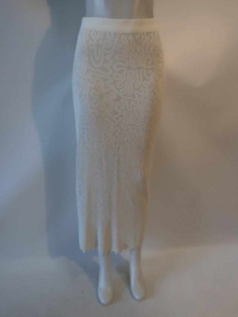 Womens Ulla Johnson White Open Knit Swim Coverup Skirt M